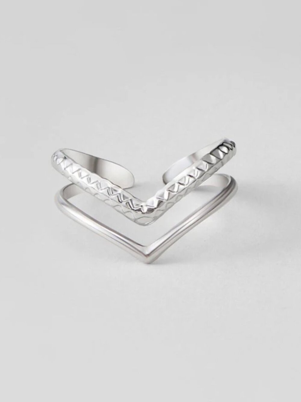 Harper Layered Wrap Ring in Silver - Beautiful Earth Boutique